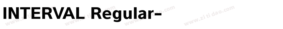 INTERVAL Regular字体转换
